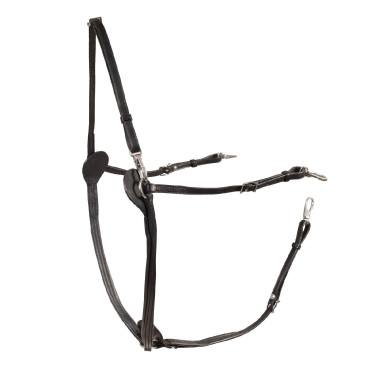 Bricole americana in cuoio Finn-Tack Nero