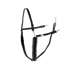 Grande bricole a Y sintetica Finn-Tack con profilo Nero / bianco