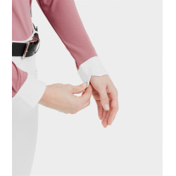 Camicia da concorso Aerolight maniche lunghe Horse Pilot donna Rosa mesa