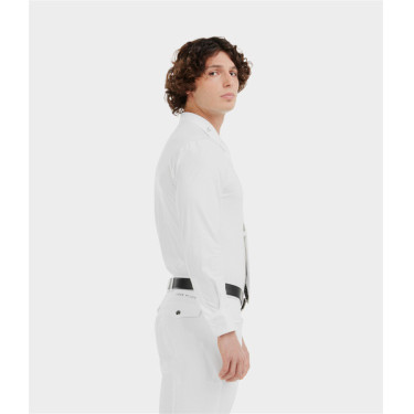 Camicia da concorso Aerolight maniche lunghe Horse Pilot uomo Bianco Camicia da concorso Aerolight maniche lunghe Horse Pilot uomo Bianco