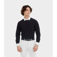 Camicia da concorso Aerolight maniche lunghe Horse Pilot uomo Notte scura Nero