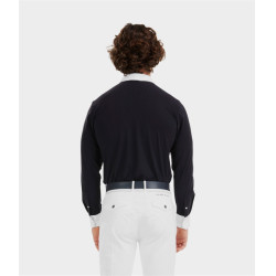 Camicia da concorso Aerolight maniche lunghe Horse Pilot uomo Notte scura Nero