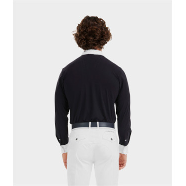 Camicia da concorso Aerolight maniche lunghe Horse Pilot uomo Notte scura Nero