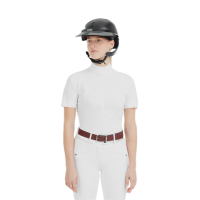 Camicia da concorso Monica Horse Pilot maniche corte donna Bianco Camicia da concorso Monica Horse Pilot maniche corte donna Bianco
