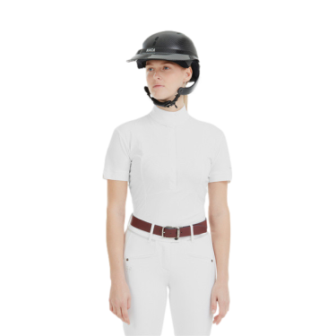 Camicia da concorso Monica Horse Pilot maniche corte donna