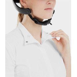 Camicia da concorso Monica Horse Pilot maniche corte donna Bianco