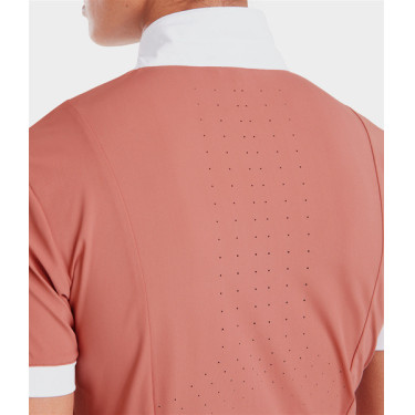 Camicia da concorso Monica Horse Pilot maniche corte donna Polvere di mattone Rosa
