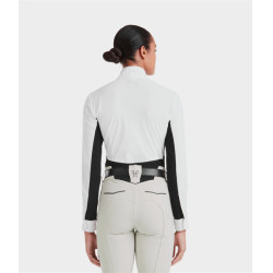 Camicia da concorso Monica Horse Pilot maniche lunghe donna Nero