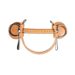 Morso da attacco dritto Frisco June Finn-Tack con rivestimento in pelle