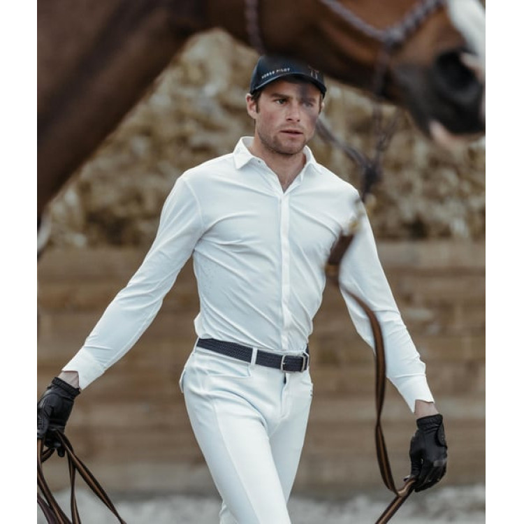 Camicia da concorso Aerolight maniche lunghe uomo Horse Pilot Camicia da concorso Aerolight maniche lunghe uomo Horse Pilot