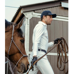 Camicia da concorso Aerolight maniche lunghe uomo Horse Pilot Bianco Camicia da concorso Aerolight maniche lunghe uomo Horse Pilot Bianco