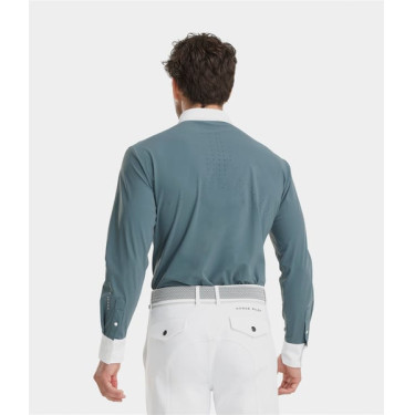Camicia da concorso Aerolight maniche lunghe uomo Horse Pilot Blu nuvoloso