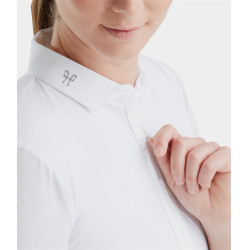 Polo Aeromesh manica corta Horse Pilot donna Bianco