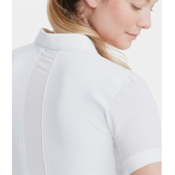 Polo Aeromesh manica corta Horse Pilot donna Bianco