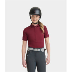 Polo Aeromesh manica corta Horse Pilot donna Rosso scuro Polo Aeromesh manica corta Horse Pilot donna Rosso scuro