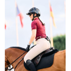Polo Aeromesh manica corta Horse Pilot donna Rosso scuro Polo Aeromesh manica corta Horse Pilot donna Rosso scuro