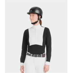 Polo da concorso Monica Horse Pilot maniche lunghe donna Nero Polo da concorso Monica Horse Pilot maniche lunghe donna Nero