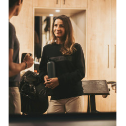 Felpa Horse Pilot Team donna Blu grafite