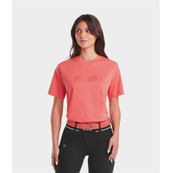 Maglietta Horse Pilot donna Team Corallo rosa