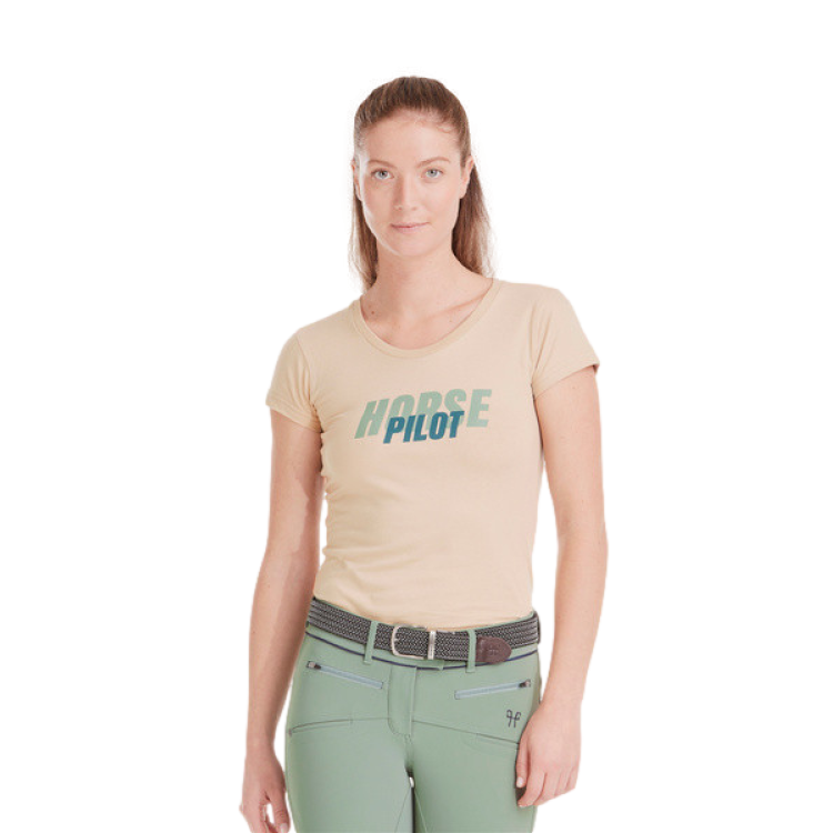 T-shirt Horse Pilot Team donna T-shirt Horse Pilot Team donna