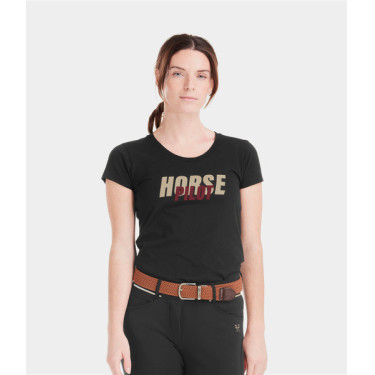 T-shirt Horse Pilot Team donna T-shirt Horse Pilot Team donna