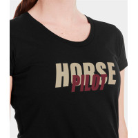 T-shirt Horse Pilot Team donna Sabbia Beige T-shirt Horse Pilot Team donna Sabbia Beige