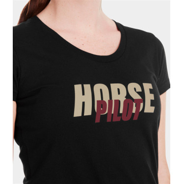 T-shirt Horse Pilot Team donna T-shirt Horse Pilot Team donna