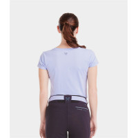 T-shirt Horse Pilot Team donna Lavanda Viola