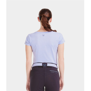 T-shirt Horse Pilot Team donna Lavanda Viola