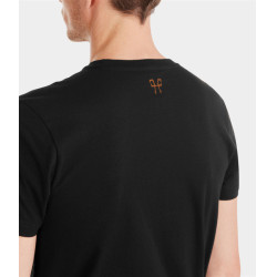T-shirt Horse Pilot Team uomo Nero