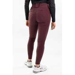 Pantaloni da equitazione Luce Harcour Melanzana Bordeaux