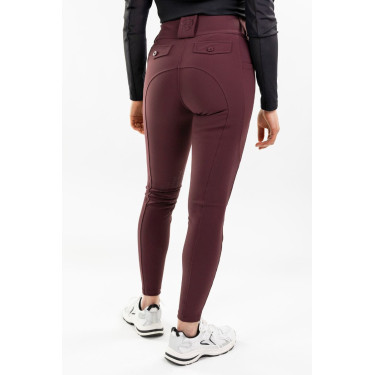 Pantaloni da equitazione Luce Harcour Melanzana Bordeaux