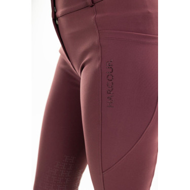 Pantaloni da equitazione Luce Harcour Melanzana Bordeaux