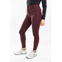 Pantaloni da equitazione Luce Harcour Melanzana Bordeaux