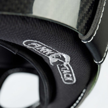 Casco Finn-Tack Elite in fibra di carbonio Nero
