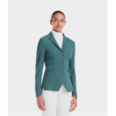 Giacca da concorso Aeromade Horse Pilot donna Logo verde balsamo argento