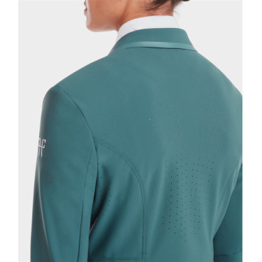 Giacca da concorso Aeromade Horse Pilot donna Logo verde balsamo argento