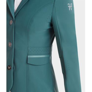 Giacca da concorso Aeromade Horse Pilot donna Logo verde balsamo argento