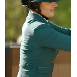 Giacca da concorso Aeromade Horse Pilot donna Logo verde balsamo argento