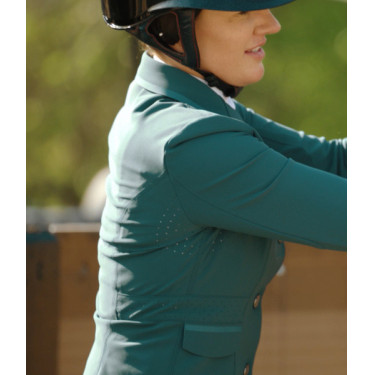 Giacca da concorso Aeromade Horse Pilot donna Logo verde balsamo argento