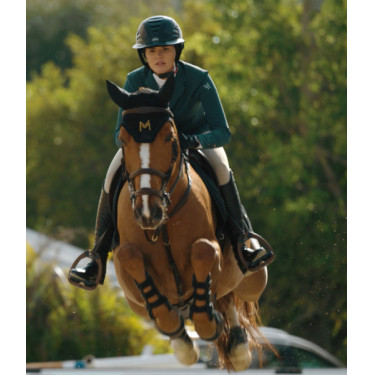 Giacca da concorso Aeromade Horse Pilot donna Logo verde balsamo argento