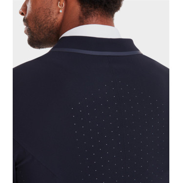 Giacca da concorso Aeromade Horse Pilot uomo Logo notte scura argento Giacca da concorso Aeromade Horse Pilot uomo Logo notte scura argento