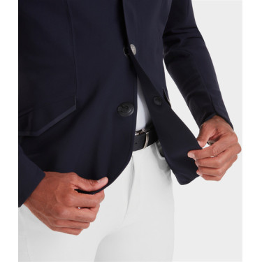 Giacca da concorso Aeromade Horse Pilot uomo Logo notte scura argento Giacca da concorso Aeromade Horse Pilot uomo Logo notte scura argento