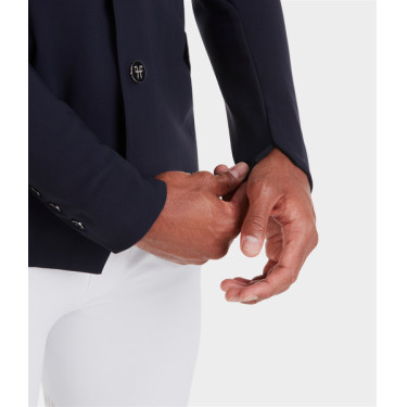 Giacca da concorso Aeromade Horse Pilot uomo Logo notte scura argento Giacca da concorso Aeromade Horse Pilot uomo Logo notte scura argento