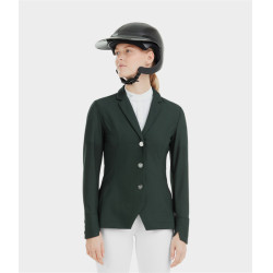 Giacca da concorso Aeromesh Horse Pilot donna Verde scuro Giacca da concorso Aeromesh Horse Pilot donna Verde scuro