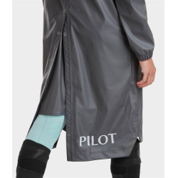 Giacca impermeabile lunga Raintech Horse Pilot donna Ferro Grigio