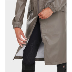 Giacca impermeabile lunga Raintech Horse Pilot donna Caffè scuro Grigio Giacca impermeabile lunga Raintech Horse Pilot donna Caffè scuro Grigio