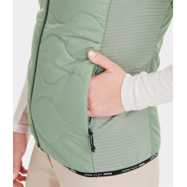 Gilet senza maniche Horse Pilot donna Verde liscio Gilet senza maniche Horse Pilot donna Verde liscio