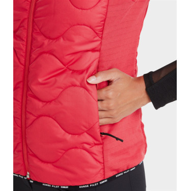 Gilet senza maniche Horse Pilot donna Rossetto Rosso