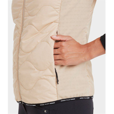 Gilet senza maniche Horse Pilot donna Latté Marrone